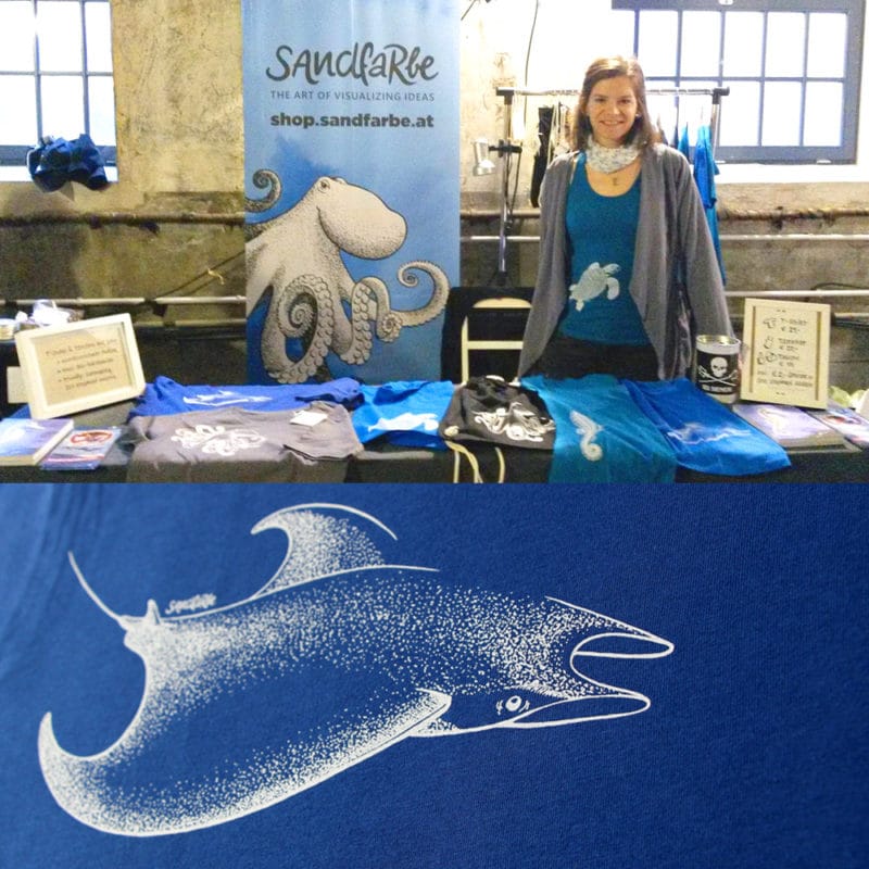 T-Shirts verkauf bei Fest